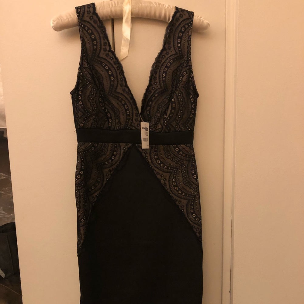 Charlotte Russe Deep V Black dress